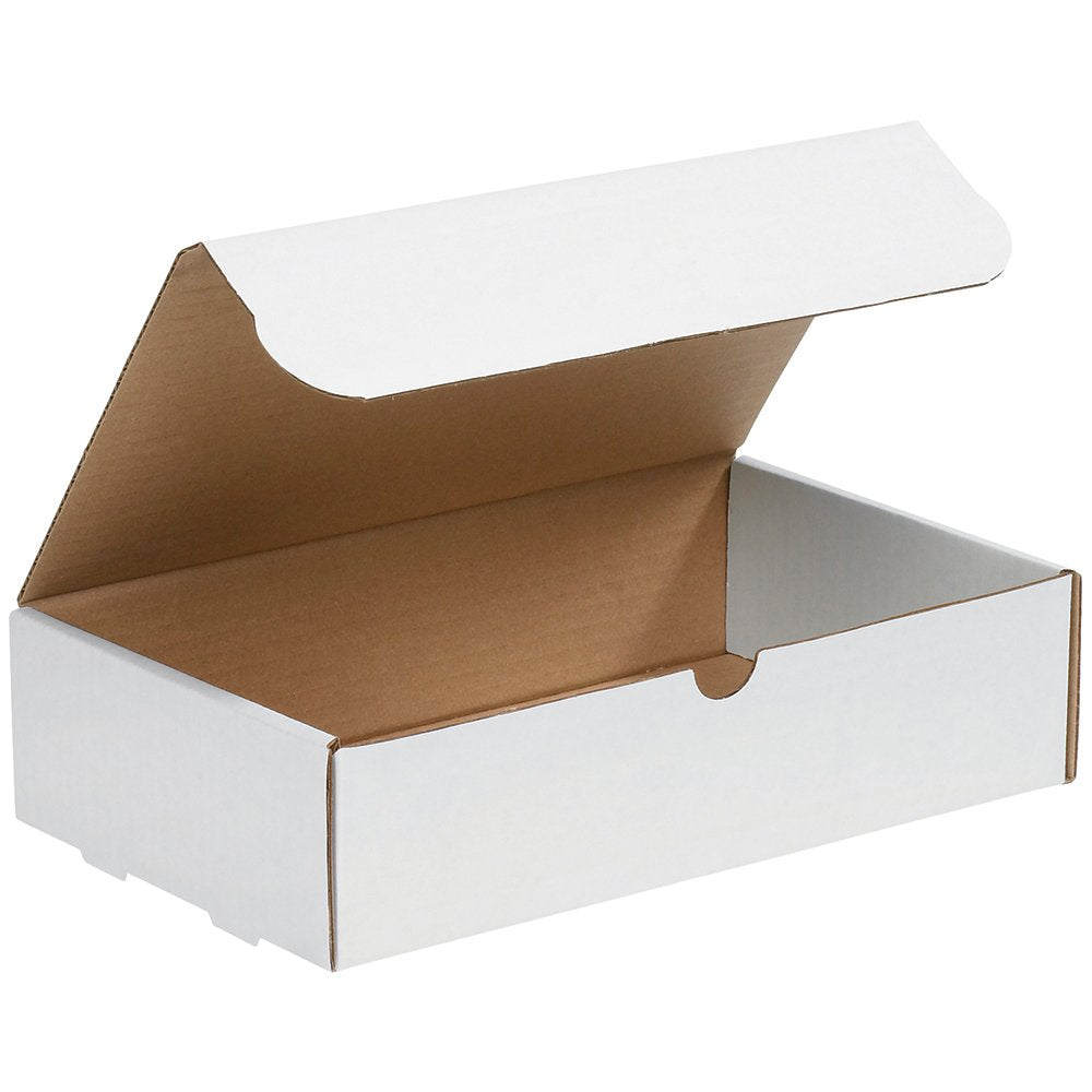 White Literature Mailing Boxes, 11 x 6-1/2 x 2-3/4 Inches, Pack of 50, Crush-Proof
