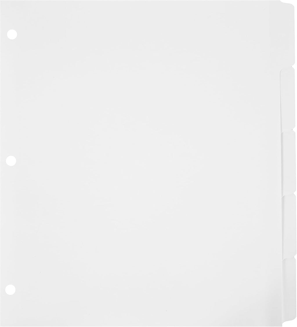 Extra Wide Dividers to Use with Sheet Protectors 9 3/4" Wide - Fits Standard 3 Ring Binders - Made in The USA