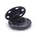55 Sets Sew-on Snap Buttons Metal Snap Fastener, Black