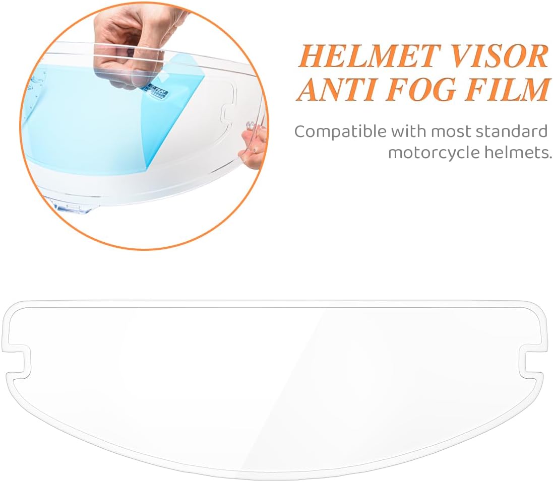 Universal Anti Fog Film for Motorcycle Helmet Visor 3.46" x 10.7"-Helmet Face Shield Anti Fog Visor Insert | Fog