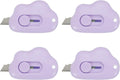 Box Cutters, 4 Pcs Retractable Letter Opener Cloud Shaped Small Package Opener Envelope Slitter for DIY Envelope Mail