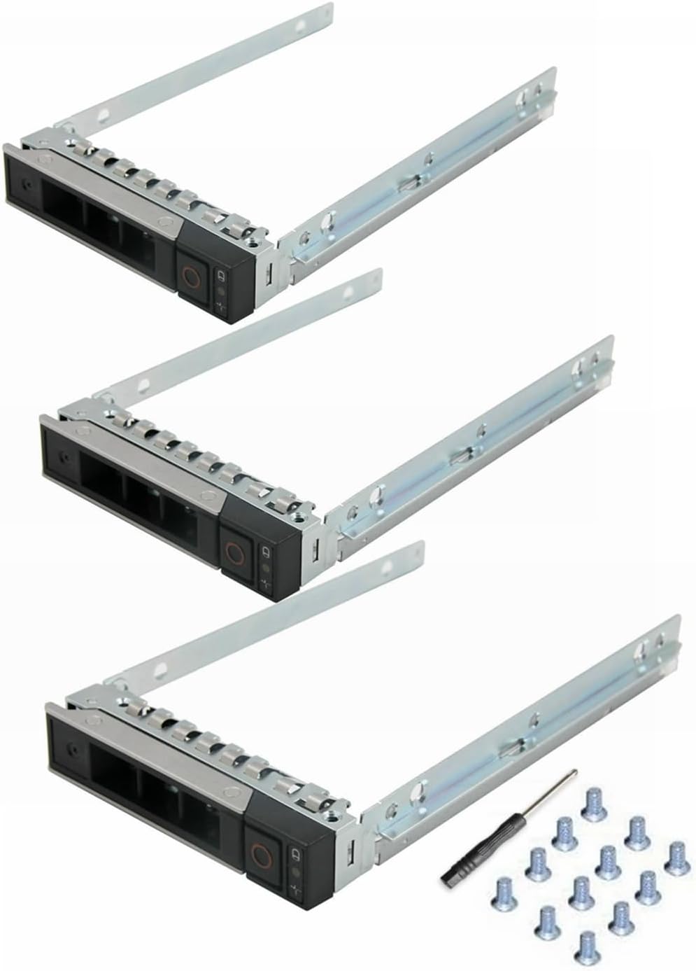 3-Pack 2.5"Hard Drive Tray Caddy 0DXD9H Compatible for Dell PowerEdge Serve