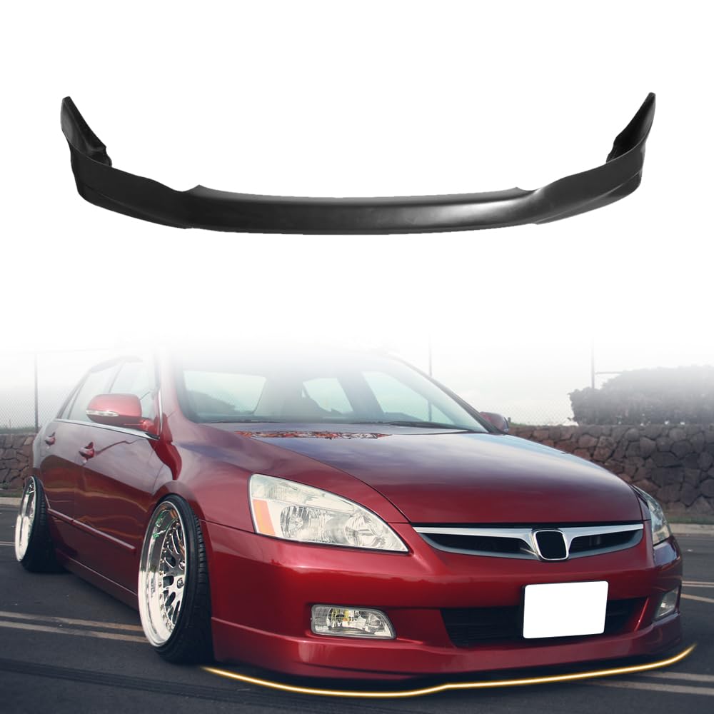 Front Bumper Lip Spoiler for 2003-2005 Honda Accord Sedan, Black, HFP Style
