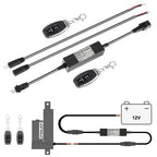 UYGALAXY Linear Actuator Controller DC Motor 12V Momentary Switch Forward/Reverse with 2 PC Wireless Remote Control DPDT Relay for Motors