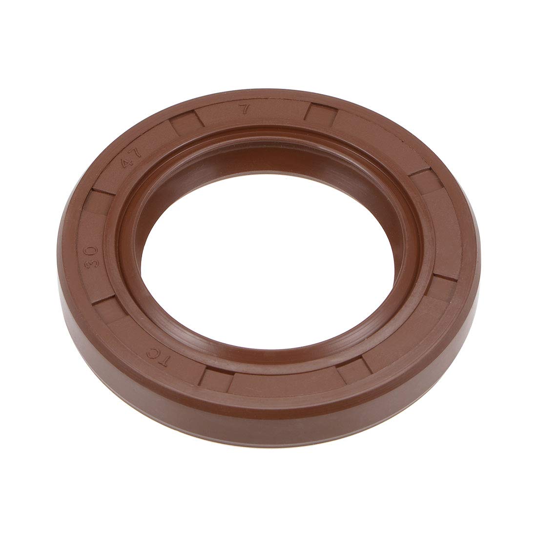 uxcell Oil Seal 30mm Inner Dia 47mm OD 7mm Thick Fluorine Rubber Double Lip Seals