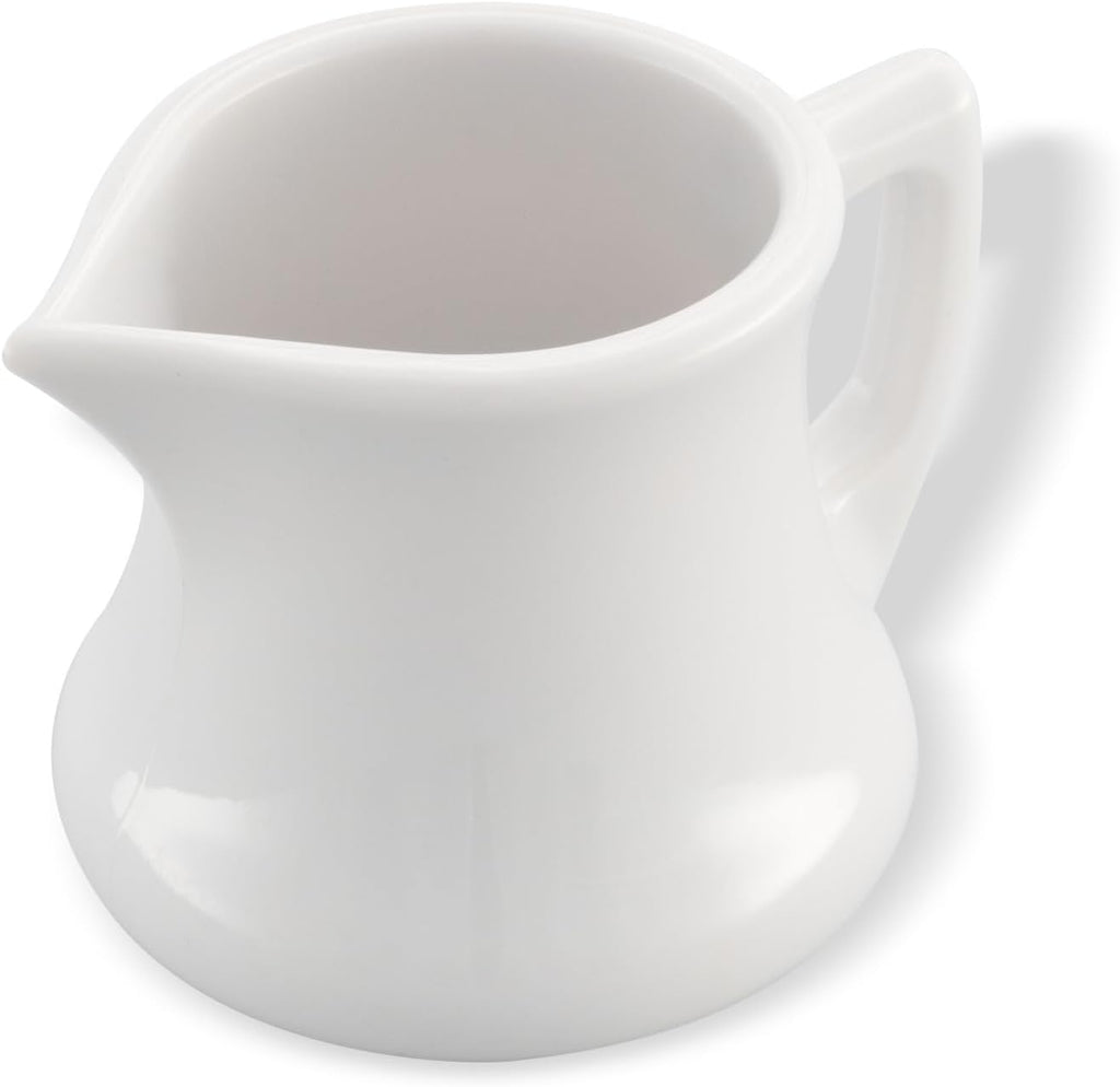Creamer Pitcher for Restaurant and Kitchen, Plastic, 3 Ounces, White