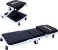 Mechanic Creeper, 36" Z Creeper Seat 300 lbs Capacity Garage Chair, Adjustable 2-in-1 Rolling Folding Creepers with 6