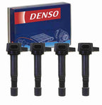 4 pc DENSO Direct Ignition Coils for Honda Civic 1.7L L4 2001-05