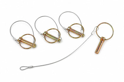 3/8 x 1-3/4 Lynch Pin with 10 in Stainless Steel Cable, Heavy Duty Linch Pin with Ring, Quick Release Trailer Gate
