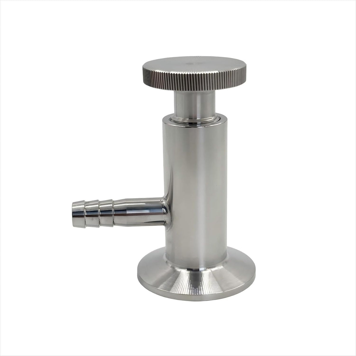 Sanitary 1.5" Tri Clamp Sample Valve, 1/2 inch Barb O.D