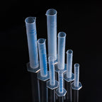 2 Pcs Plastic Measuring Graduated Cylinders Transparent Graduated Cylinder Beaker Lab Test Tube Liquid Measuring Tool