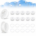 2 Inch Coarse Thread Drum Bung Caps, 10 Pack with Gaskets for Plastic Drums