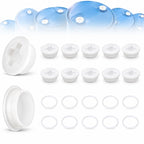 2 Inch Coarse Thread Drum Bung Caps, 10 Pack with Gaskets for Plastic Drums