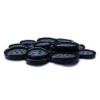 Luxury Suit Buttons 16 Pack, Bone Look Glossy 4-Hole Set, Blue Navy
