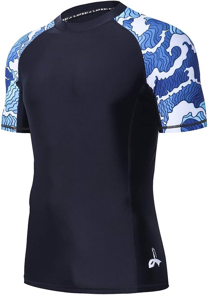 Men's Long Sleeve UPF 50+ Baselayer Skins Performance Fit Compression Rash Guard-CLY02D