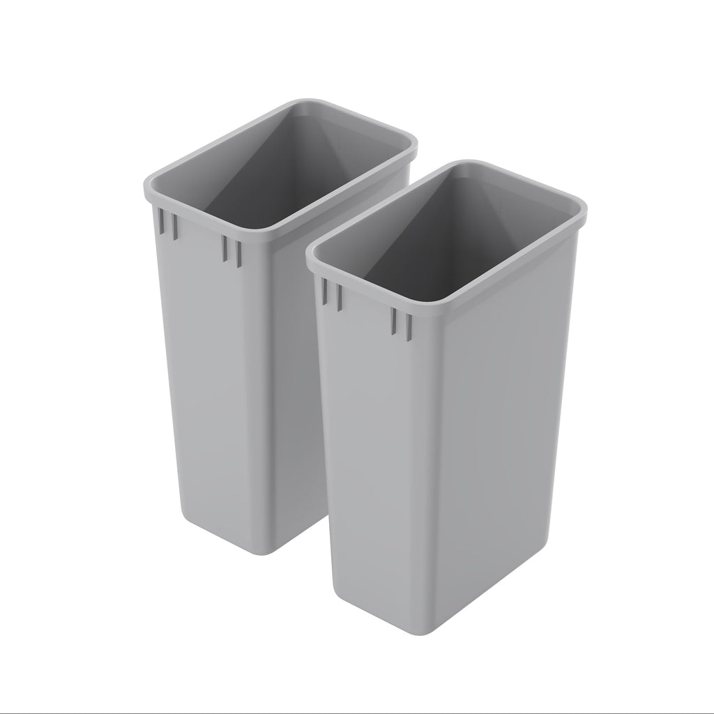 Dowell 50Qt Waste Trash Container, 13Gal, Plastic, Stackable, for Kitchen/Bathroom/Office, Tall Trash Can 22-3/8"H