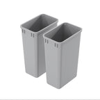 Dowell 50Qt Waste Trash Container, 13Gal, Plastic, Stackable, for Kitchen/Bathroom/Office, Tall Trash Can 22-3/8"H
