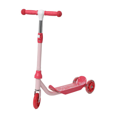 Three Wheel Scooter for Kids 2-5, Light Up Princess Scooters with Handleber-Steer, Adjustable Height Kick Scooters