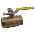 Apollo 75-100 Series Bronze Ball Valve, Two Piece, Inline, Lockable Lever, 1/4" NPT Female
