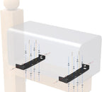 Adjustable Mailbox Bracket,Carbon Steel,Adjustable Design(fits mailboxes with 5-1/4" to 10-1/4"Wide Floor)