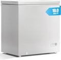 10.0 Cu.Ft Chest Freezer, 7 Level Adjustable Temperature Deep Freezer