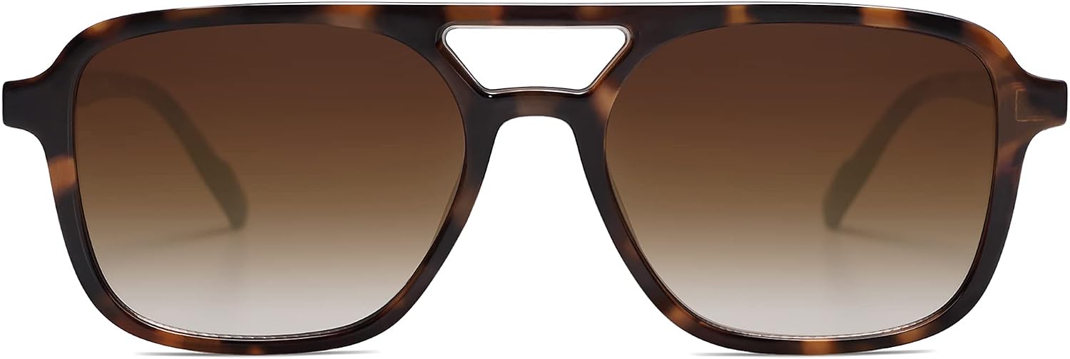 Retro Aviator Sunglasses Womens Mens,Trendy Rectangle Shades SJ2202 | Polit UV400 Protection Women Sun Glasses,Y2K