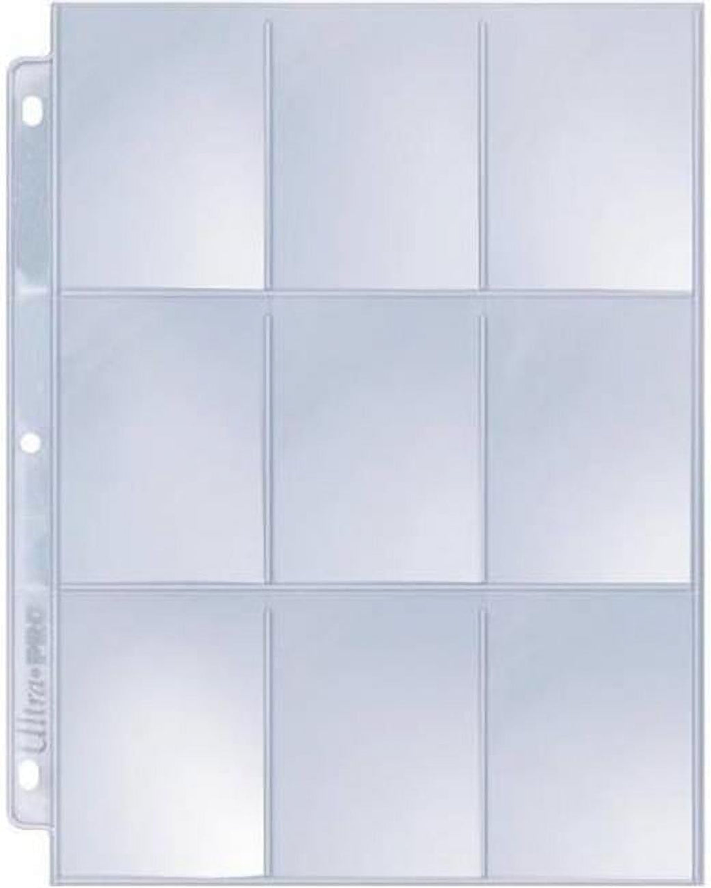 Card Pages for Binders – 9 Pocket Trading Card Binder Pages – Silver Series for Trading Cards & Collectibles –