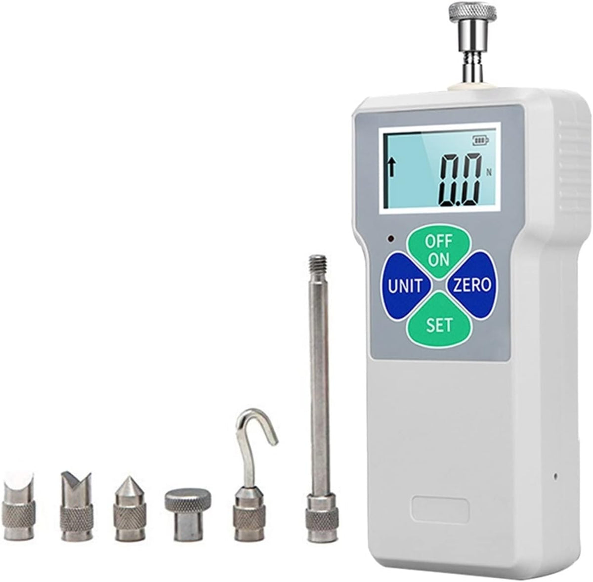 Digital Force Gauge, Digital Display Force Gauge Push Pull Test Tool Portable Force Meter Spring Dynamometer Pressure Gauge，Small Sf 3