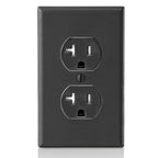 Leviton 20 Amp Tamper-Resistant Duplex Outlet, T5820-E, Black