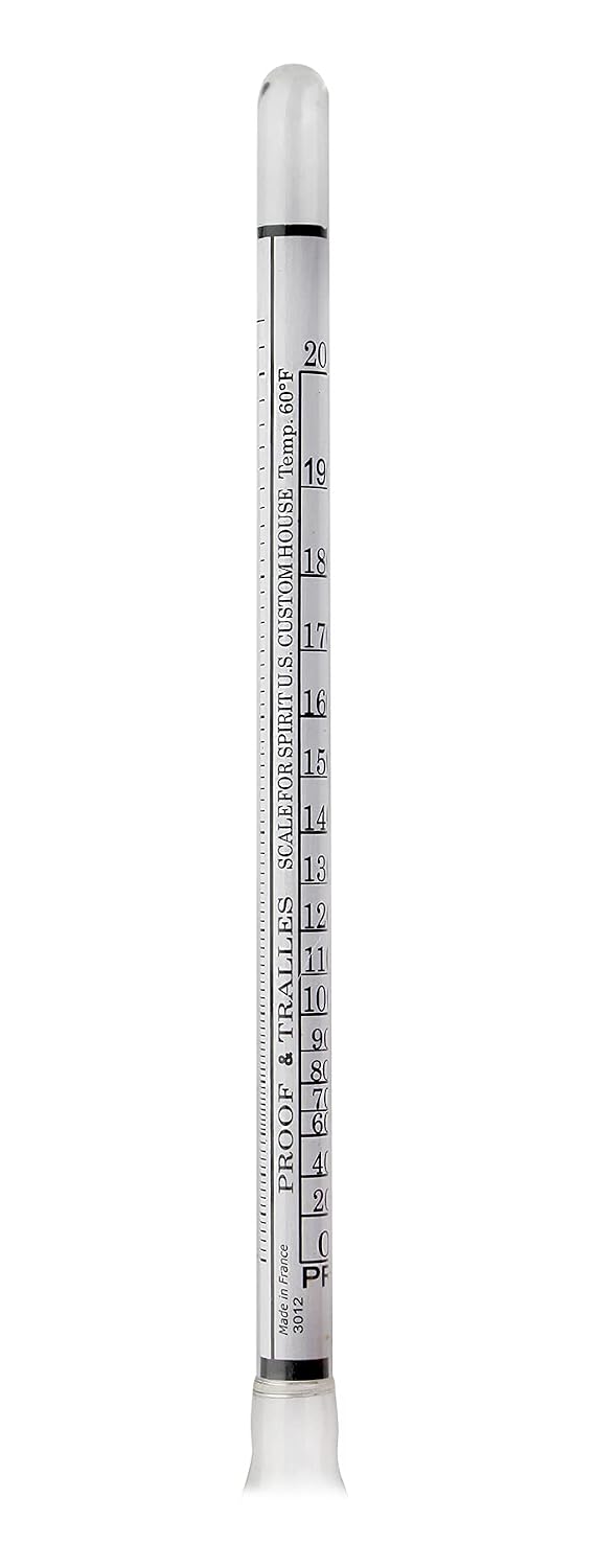Name Hydrometer Alcohol 0-200 Proof and Tralle Hydrometer, Alcohol Proof Tester for Liquor, Distilling Moonshine