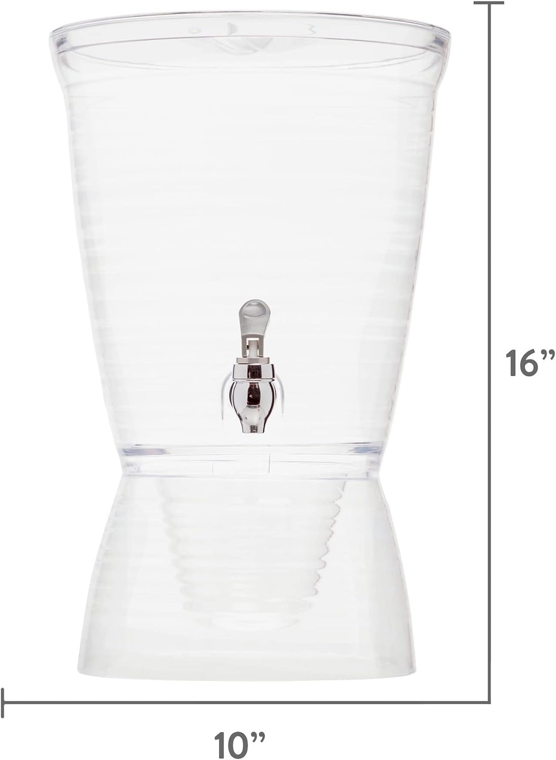 Bark Beverage Dispenser, 2.5 Gallon, Clear, (Pack of 1)