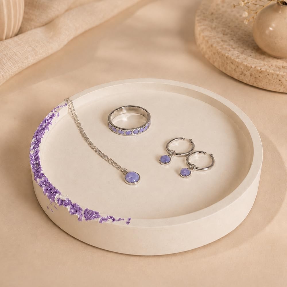 Tray Silicone Mold Set of 3 – Includes Incense Holder, Patterned Coaster & Small Oval Dish | for Resin, Plaster &