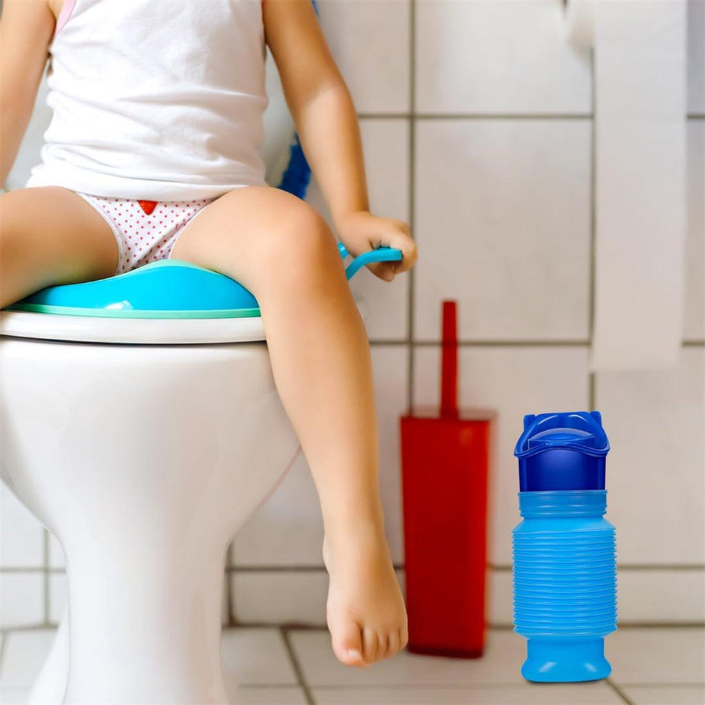 Emergency Toilet Portable Potty Pee Bottles for Male Female Kids Shrinkable Urinal Urine Bottle Outdoor Camping