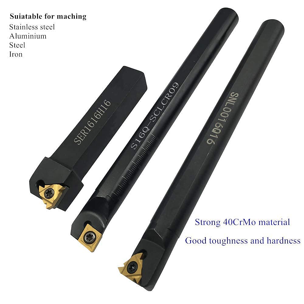 GBJ S16Q-SCLCR09 Turning Tool Set Precise Internal & External Thread Machining