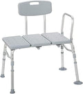 Tub Transfer Bench for Bathtub - Safer, Independent Bathing Aid - Height Adjustable Bench - Sturdy Aluminum