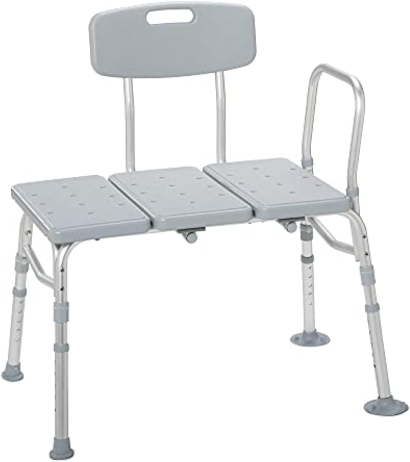 Tub Transfer Bench for Bathtub - Safer, Independent Bathing Aid - Height Adjustable Bench - Sturdy Aluminum