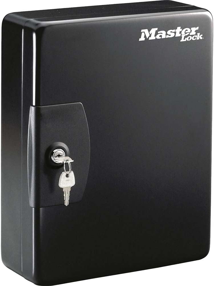 Key Cabinet [Wall Mounted] [50 Key Hooks] KB-50ML - Includes 50 Key Tags and Labels