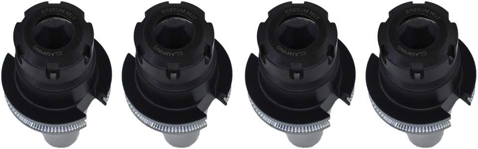 findmall CAT40 Tool Holder ER25 Collet Chuck Set Length 2.76"/70mm