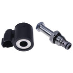 RONGPAS Solenoid Valve 87701329 compatible with New.Holland B110B B110C B90B B95B B95BLR B95BTC B95C B95CLR B95CTC U80C Case 570N EP 570NXT 580M 580N 580N EP 580SM 580SN 586H 588H 590SM 590SM+ 590SN