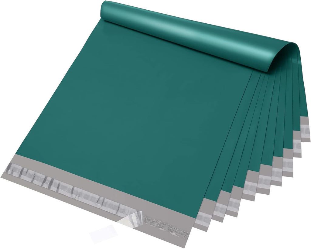 Poly Mailers 12x15.5" 50 Pcs,Sturdy Shipping Bags for Clothing,Green