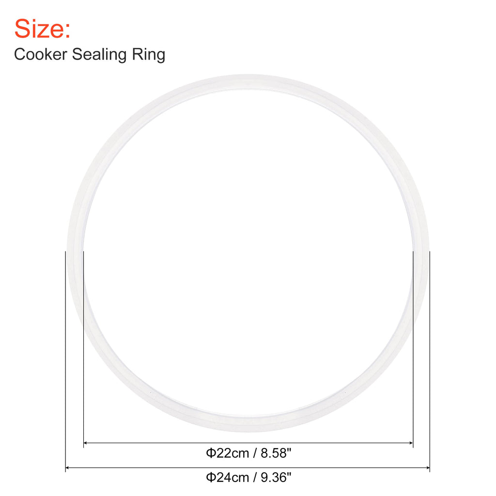 MECCANIXITY Sealing Ring, Replaceable Silicone Gasket Accessories for Cooker 22x24cm(IDxOD)