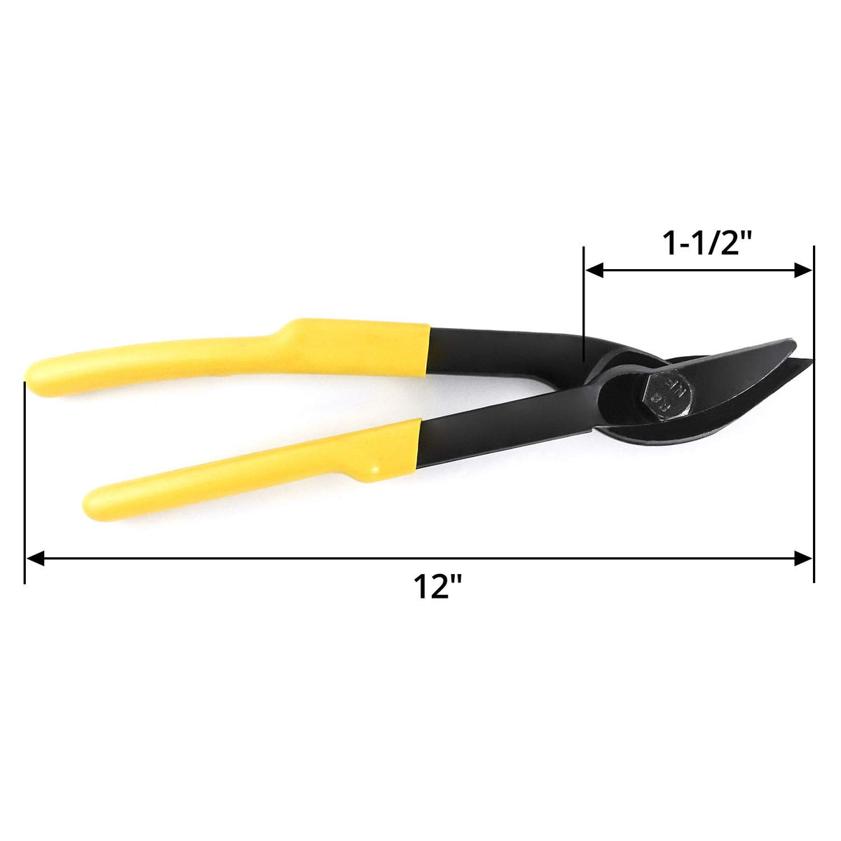 12" Heavy Duty Strapping Cutter for Steel & Polyester (PET) & Polypropylene (PP), Strapping up to 13/16" Width and