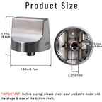 Stove Oven Knobs Replacements for Whirlpool Gas Range, 2 Pack