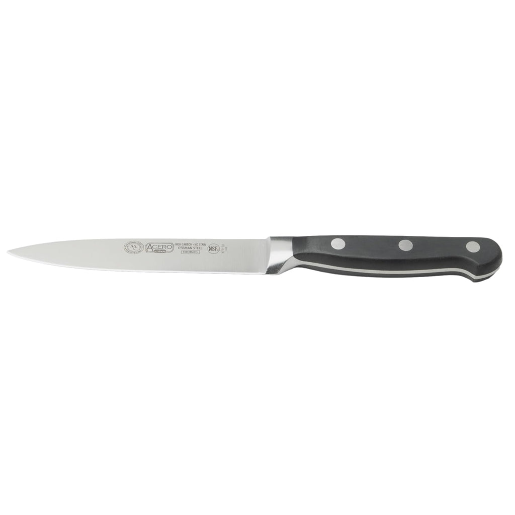 5" Black Stainless Steel Utility Knife