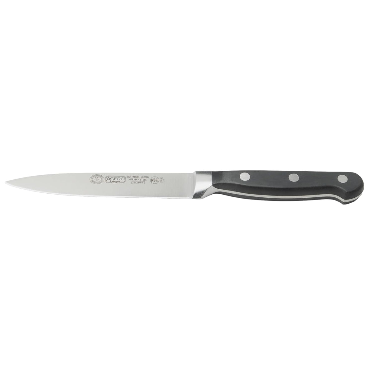 5" Black Stainless Steel Utility Knife