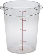 RFSCW8135 9-15/16" Top Diameter x 10-7/8" Height, Camwear Clear Polycarbonate Round Food Storage Container (Cover