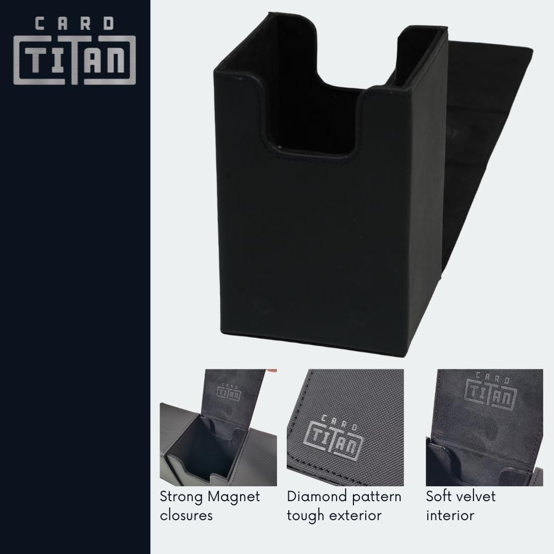 Titan Slab Box Single Row - Trading Card Storage Box for Sports and TCG Cards - Card Case Fits PSA, BGS, SGC and CSG
