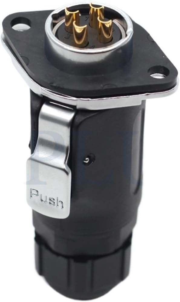 XHP20 Connector 4-Pin Waterproof Male Plug IP67 Industrial Three-Phase Electrical Box Rated Current 30A Flange Female Socket