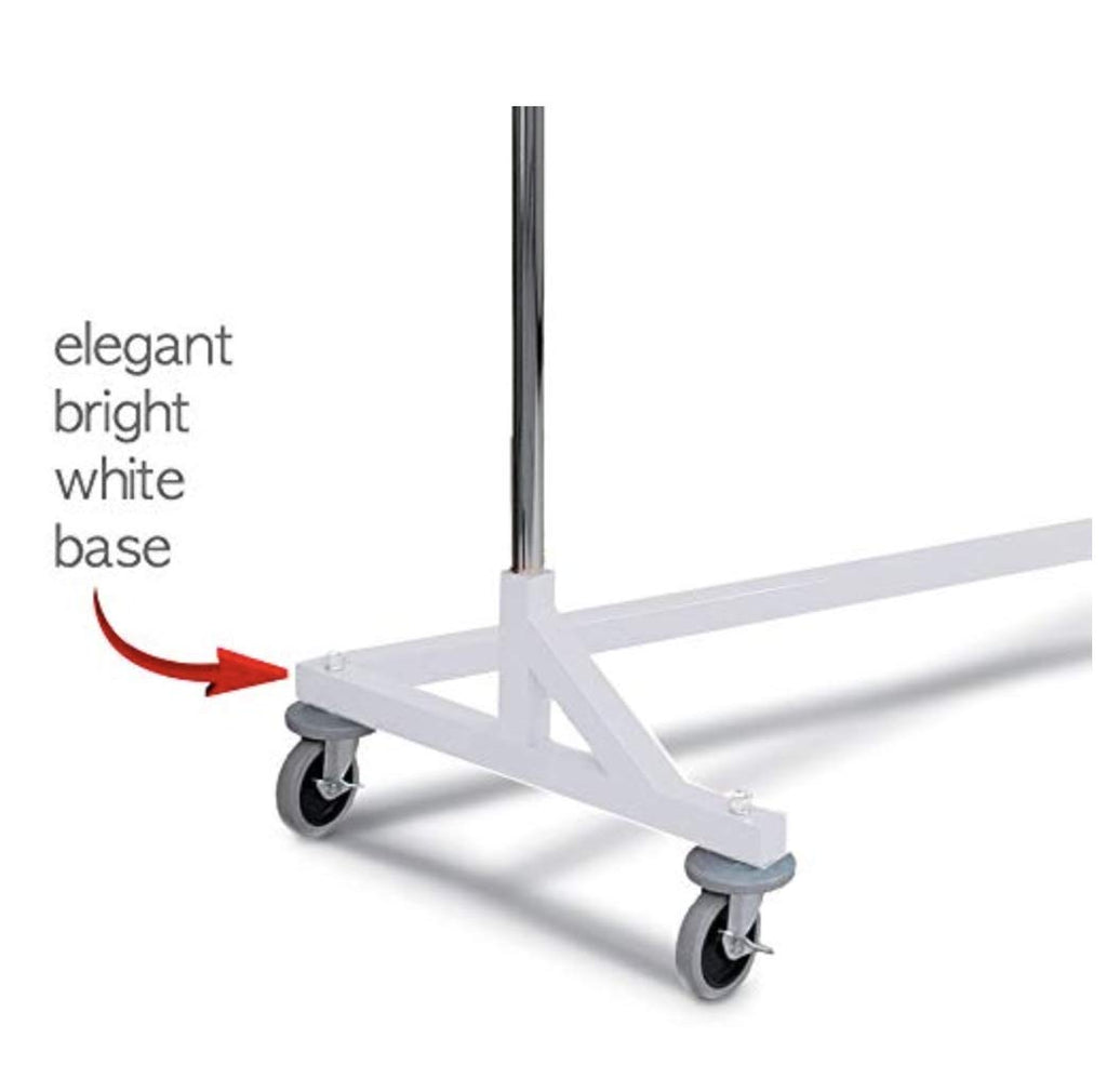 Industrial Strength Z Rack with Built-in Height Extensions - Decorative White Base - Tallest Z Rack Available!