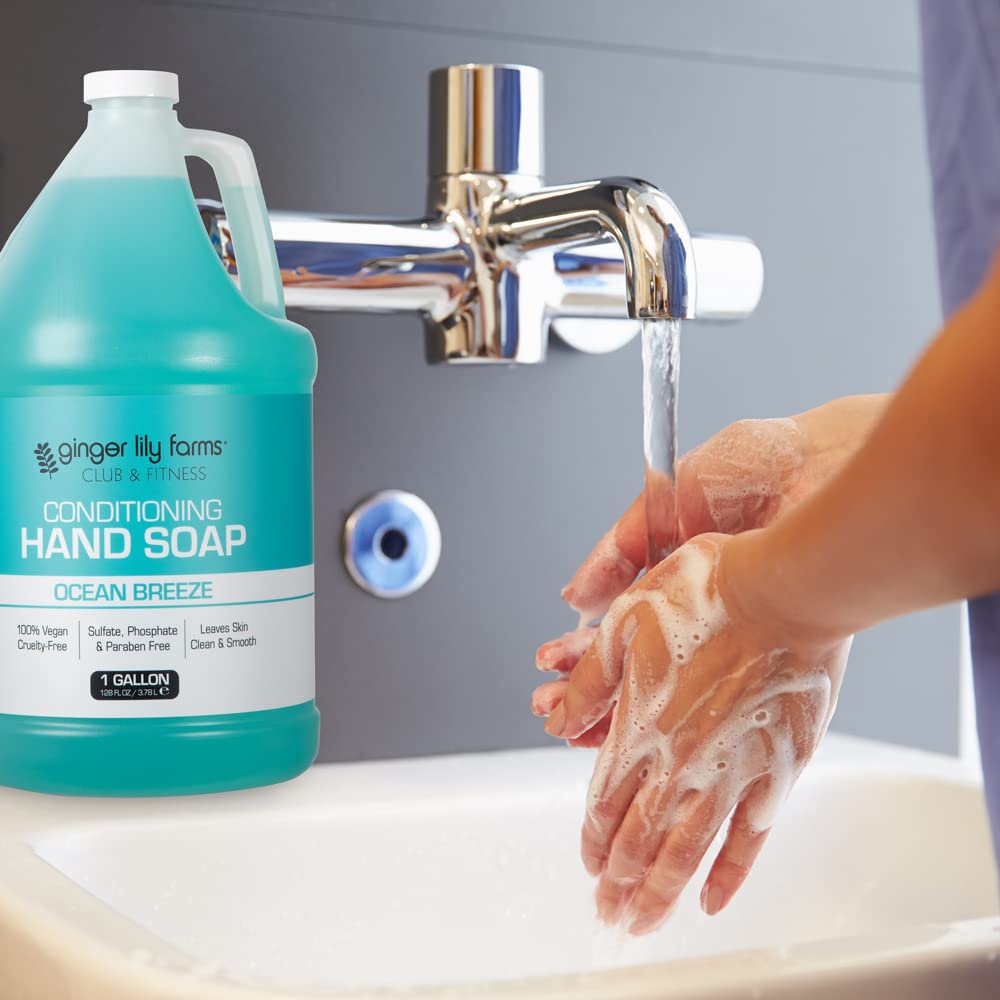 Club & Fitness Hand Soap, 128oz, Ocean Breeze